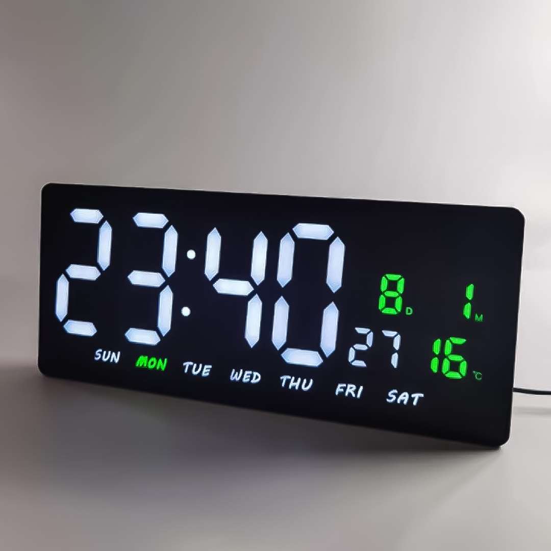 bright white LED Digital clock for living room