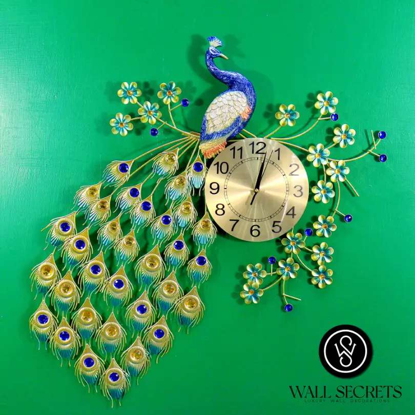 Peacock Wall Clock Design in Kenya